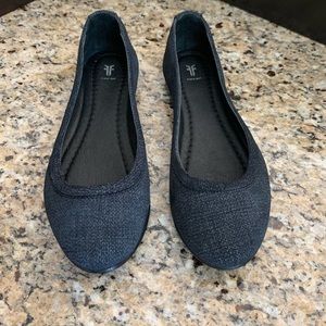 Frye Carson Ballet Flat in Denim Size 8